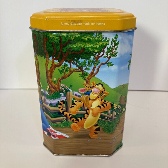 Vintage Disney Winnie The Pooh Friends Collectors Series Tin Empty 7/12 - Picture 7 of 8
